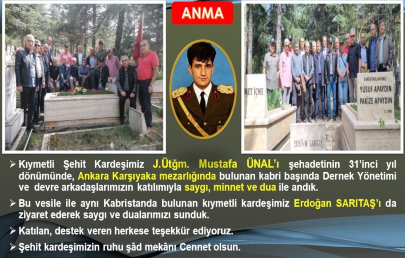 Şehit Kardeşimiz J.Ütğm. Mustafa ÜNAL\\\\\\\'ın Anma Töreni Yapıldı. 